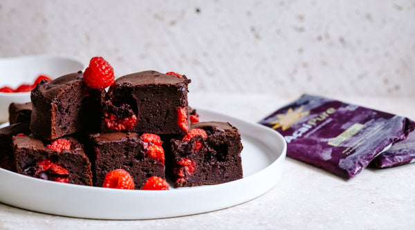 Acai Raspberry Chocolate Brownies