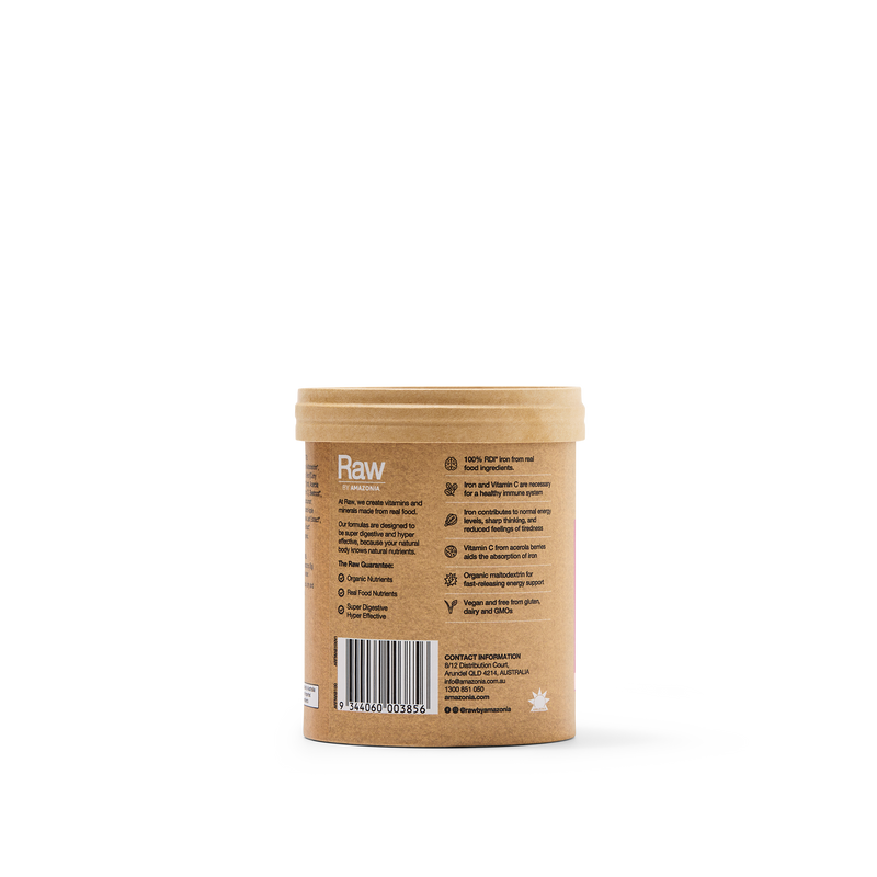 Raw Real Food Nutrients Organic Iron Apple Blackcurrent