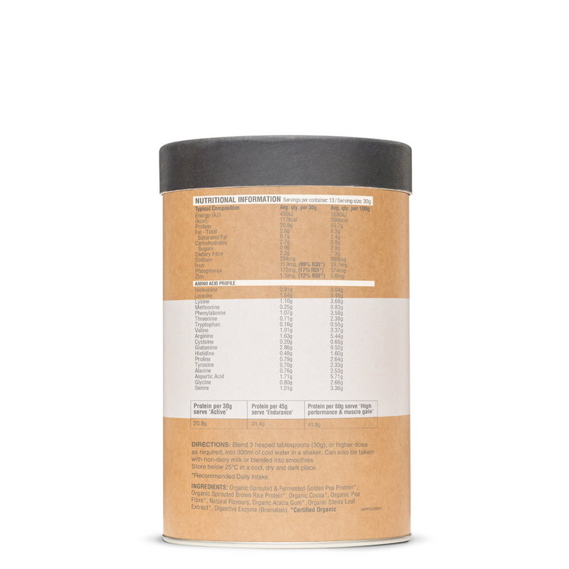 Raw Protein Isolate Choc Coconut