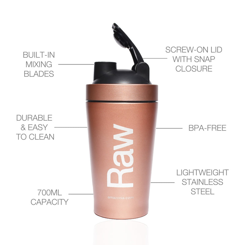 Raw Stainless Steel Shaker Rose Gold 500ml