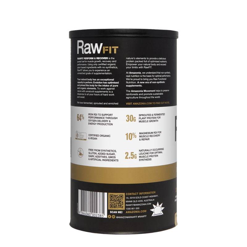 RawFIT Plant Protein Perform & Recover Creamy Vanilla