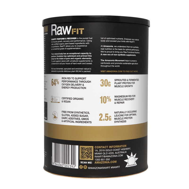 RawFIT Plant Protein Perform & Recover Creamy Vanilla