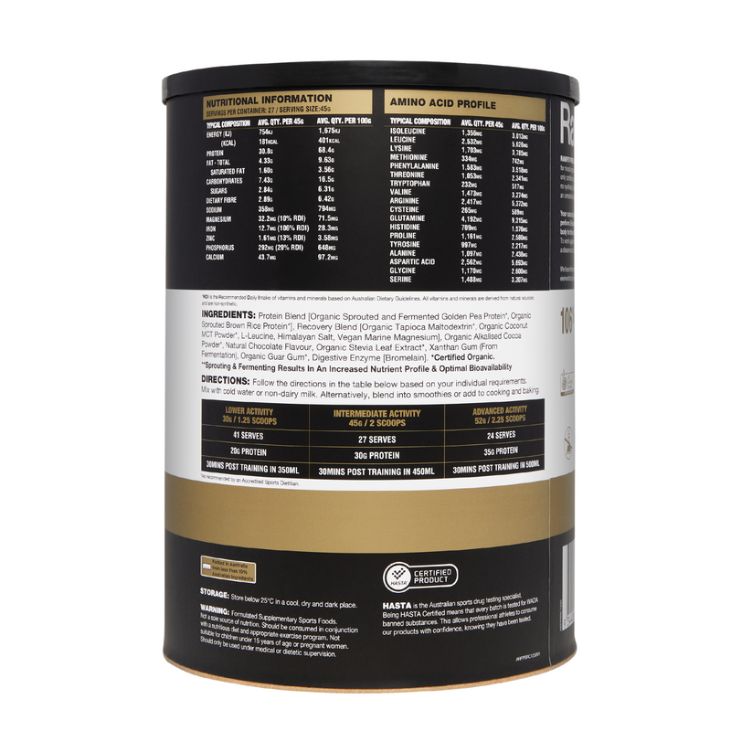 RawFIT Plant Protein Perform & Recover Rich Chocolate